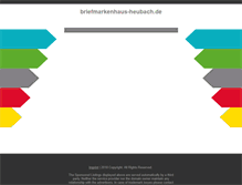 Tablet Screenshot of briefmarkenhaus-heubach.de